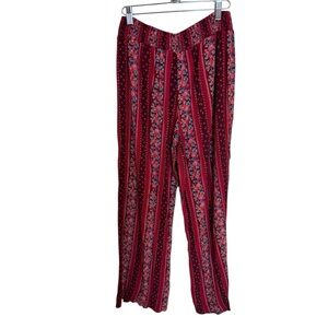 Mudd Boho Pink Floral Pants XL